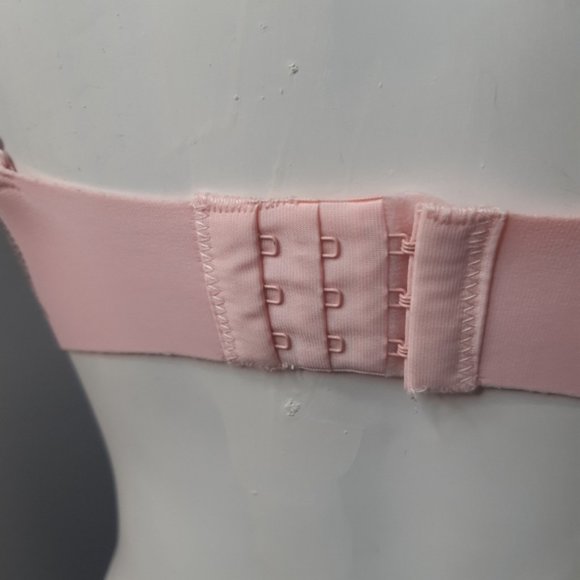 Juicy Couture light pink crystal studded logo adjustable push up bra 34C - Picture 9 of 10